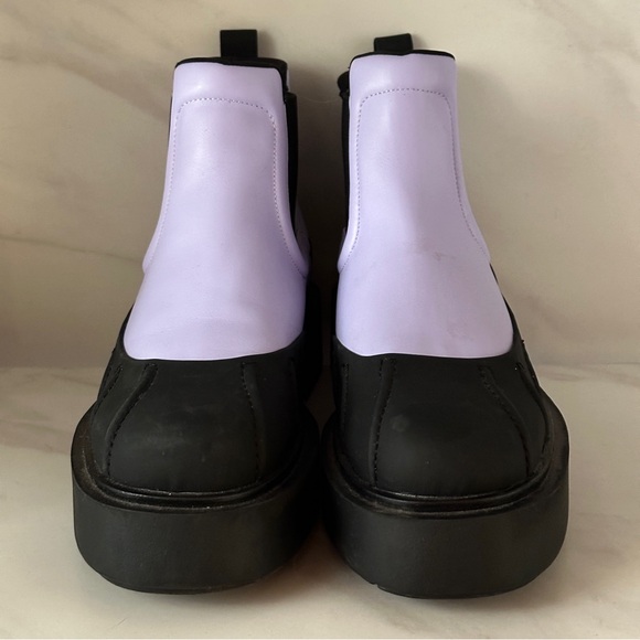 H&M Chunky Chelsea Boots 11 / 42 Light Lavender Pull On - Picture 5 of 10
